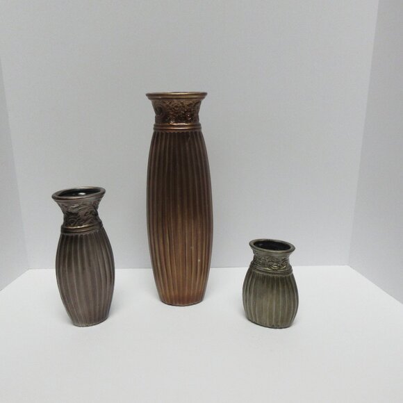 Interior by Design 3 PIECE DECORATIVE CERAMIC VASE SET - Picture 6 of 8